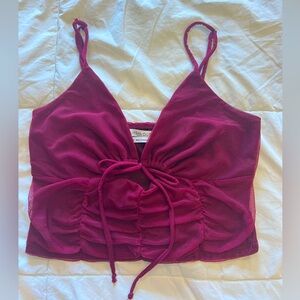 UO Sweethearts Mesh Cutout Top